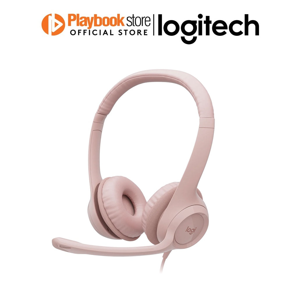Logitech H390 Rotating Noise Canceling Mic, Digital Stereo Sound, Wired On Ear USB Headset - PLAYBOOKSTORE -  - 