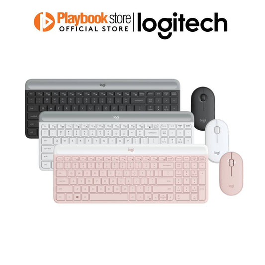 Logitech MK470 Slim Compact And Quiet Wireless Keyboard Mouse Combo - PLAYBOOKSTORE -  - 