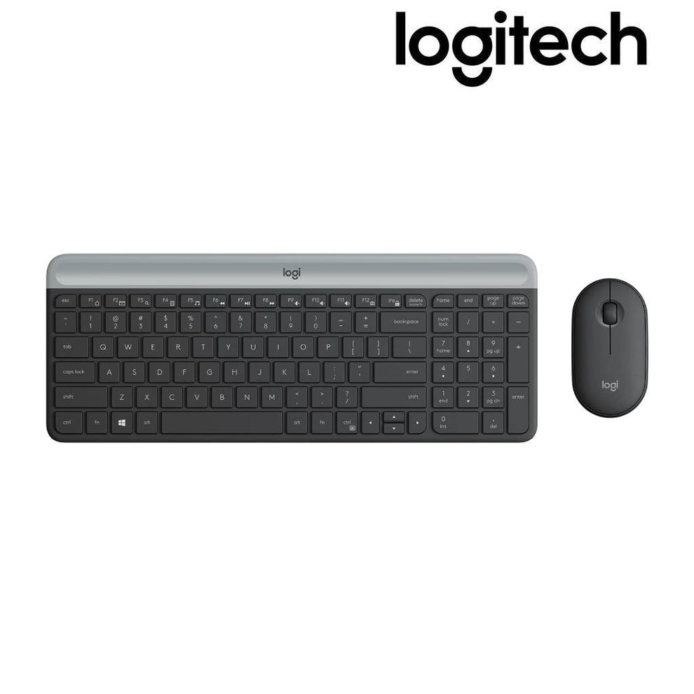 Logitech MK470 Slim Compact And Quiet Wireless Keyboard Mouse Combo # ...