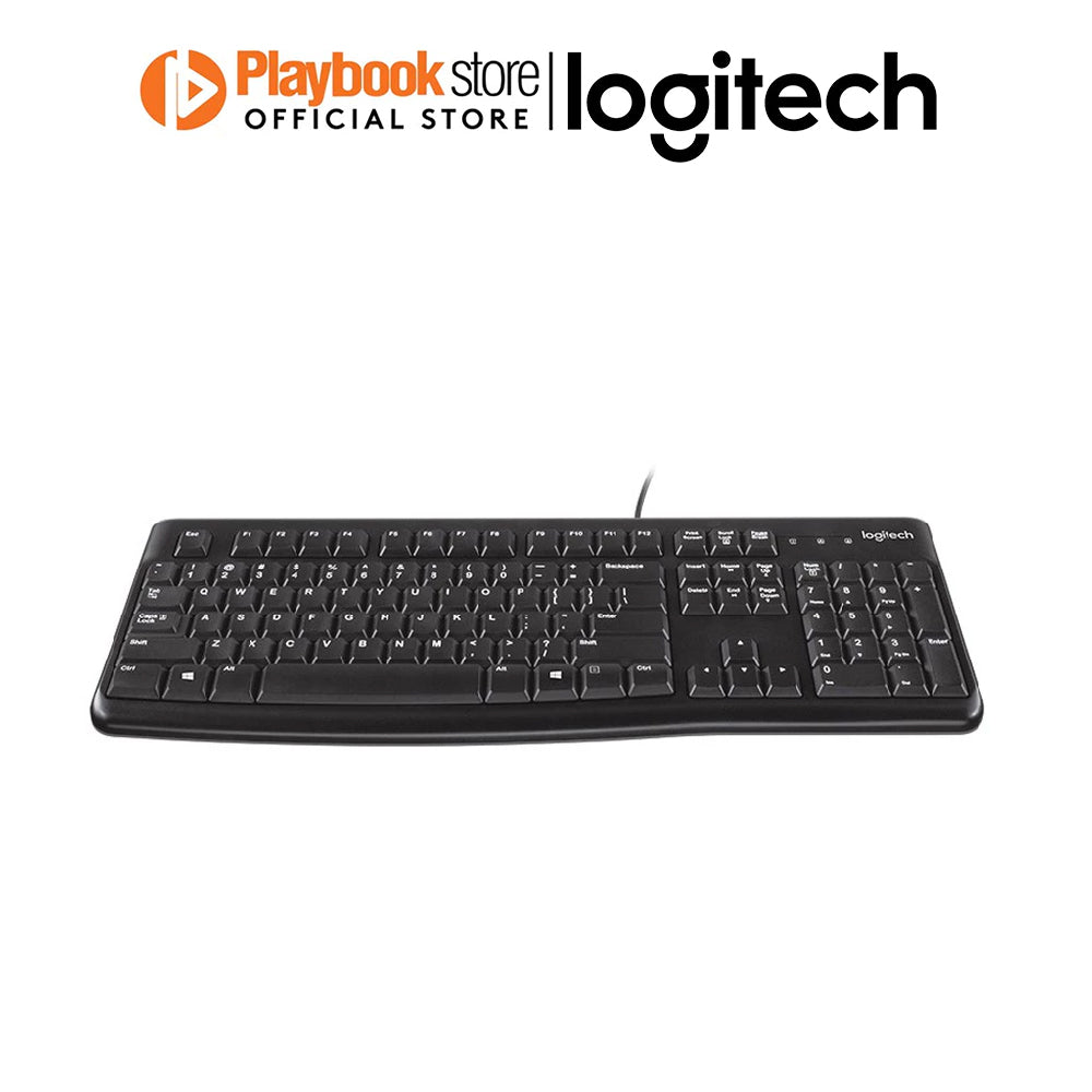 Logitech MK120 Spill-Resistant 10-Key Number Pad USB Wired Keyboard and Mouse Combo