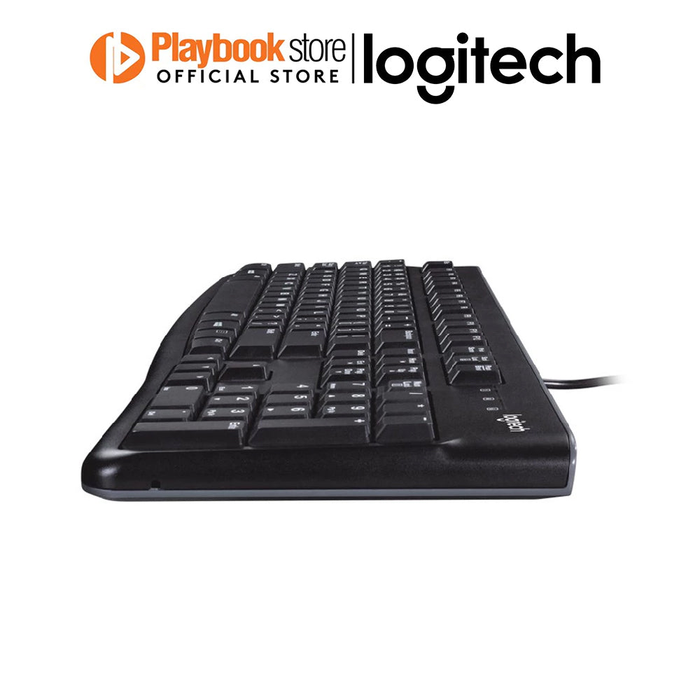 Logitech MK120 Spill-Resistant 10-Key Number Pad USB Wired Keyboard and Mouse Combo