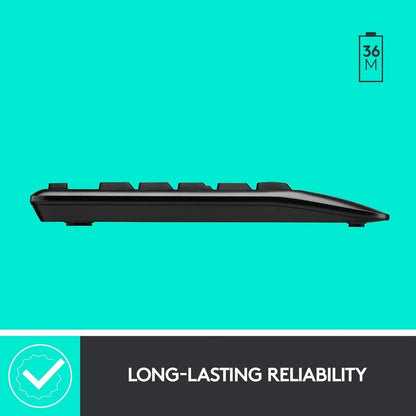 Logitech MK345 Wireless Combo Full-sized Keyboard with Palm Rest