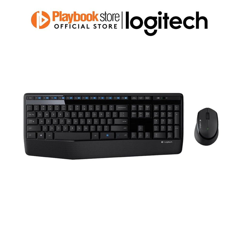 Logitech MK345 Wireless Combo Full-sized Keyboard with Palm Rest # ...
