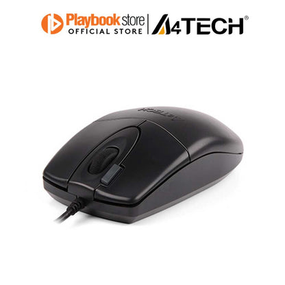A4Tech OP-620D 1000 DPI Durable 2X-Button 4-Way Wheel Plug & Play USB Wired Optical Mouse