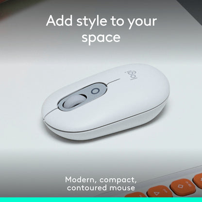 Logitech Pop Icon Mouse 24-month Battery Life Silent Wireless Mouse with Customizable Action Buttons