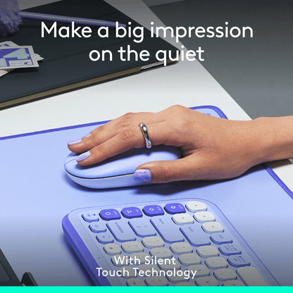Logitech Pop Icon Mouse 24-month Battery Life Silent Wireless Mouse with Customizable Action Buttons