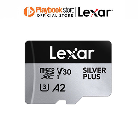 Lexar Professional Silver Plus 64GB/128GB/256GB MicroSDXC UHS-I Micro SD Card with Adapter