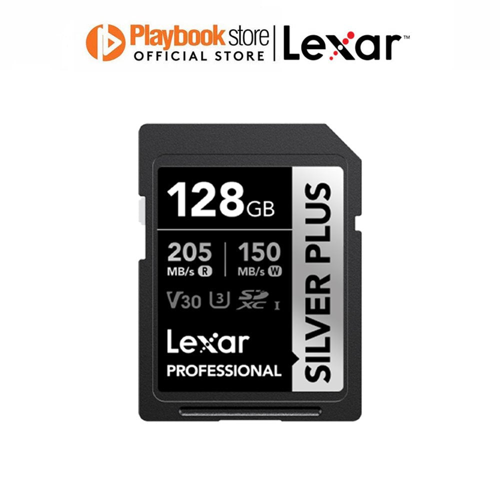 Lexar Professional Silver Plus 64GB/128GB/256GB SDXC UHS-I SD Card