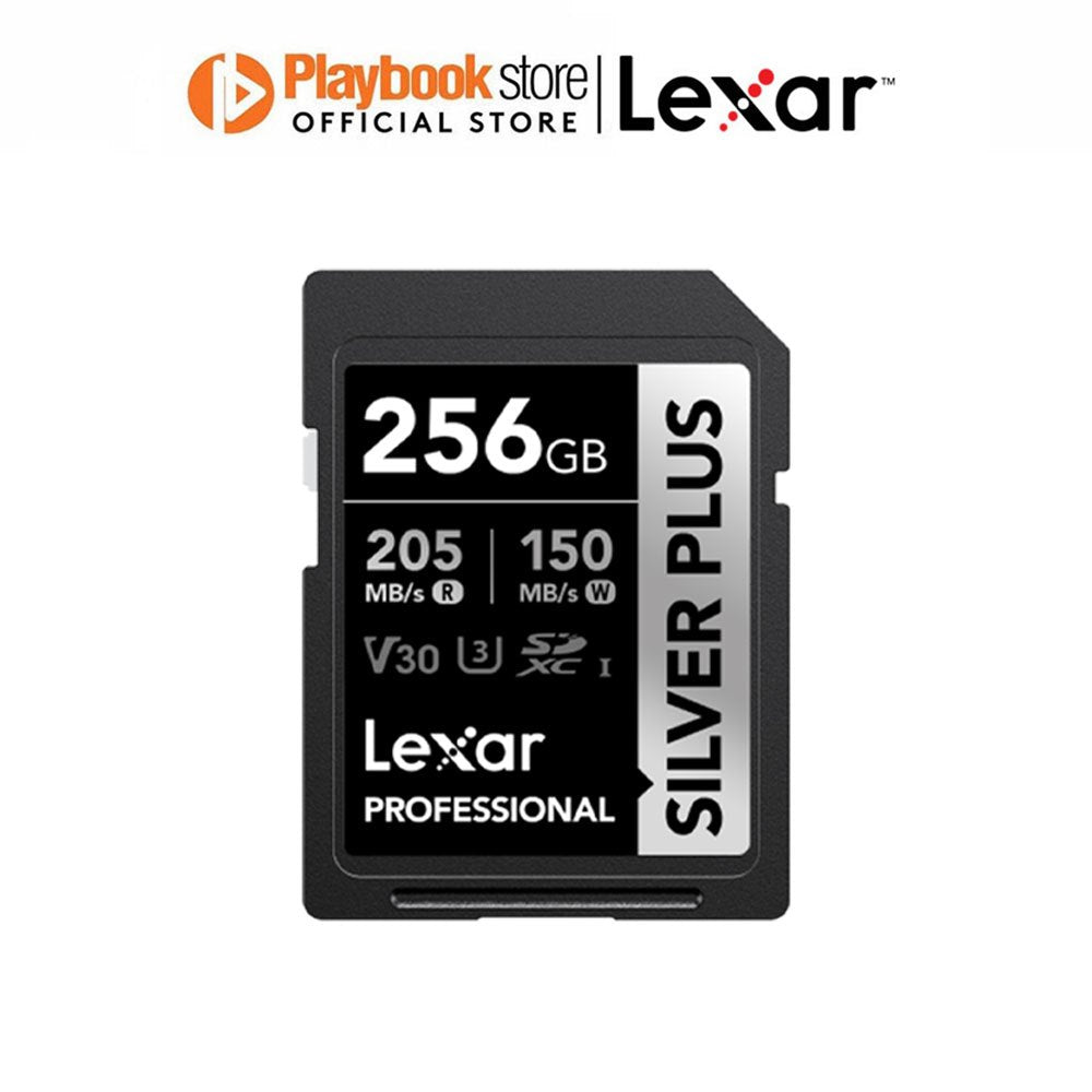 Lexar Professional Silver Plus 64GB/128GB/256GB SDXC UHS-I SD Card