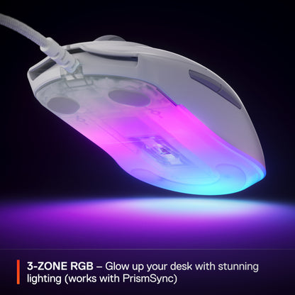 SteelSeries Rival 3 Gen 2 8,500 DPI 3 Zone RGB Lightweight Wired Gaming Mouse
