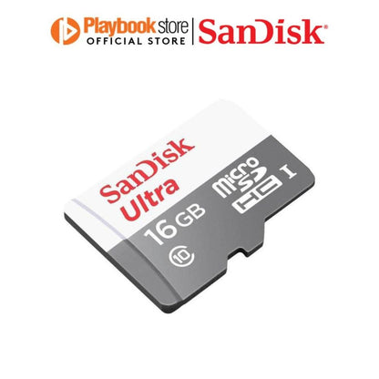 SanDisk Ultra 16GB/32GB/64GB/128GB MicroSDHC MicroSDXC UHS-I MicroSD Card Memory Card - White/Grey