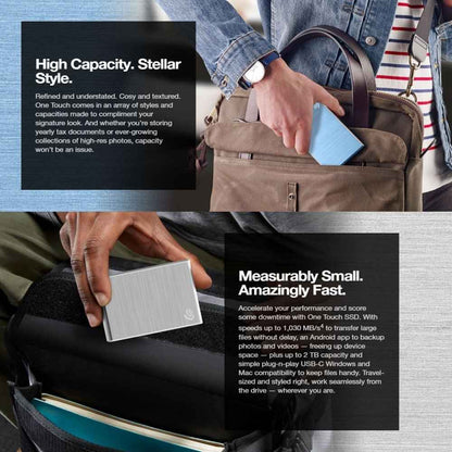 Seagate One Touch 1TB Ultra Small USB-C Portable External SSD Solid State Drive Seagate One Touch Ultra Small USB-C Portable External SSD Solid State Drive External SSD Seagate PLAYBOOKSTORE 3660619040636 3660619040636