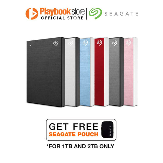 Seagate One Touch 1TB/2TB/4TB/5TB USB 3.0 Slim Portable External HDD Hard Drive - PLAYBOOKSTORE -  - 