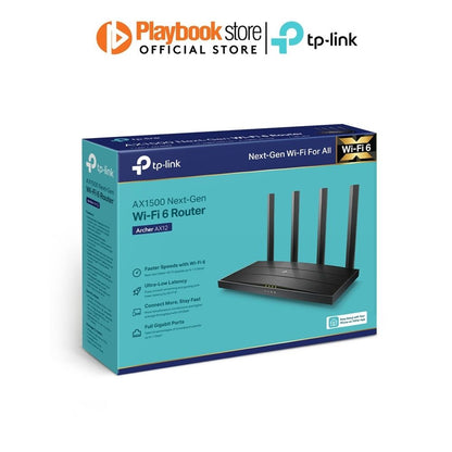 TP-Link Archer AX12 AX1500 Dual-Band Wi-Fi 6 Router TP-Link Archer AX12 AX1500 Wi-Fi 6 Router Router TP-Link PLAYBOOKSTORE 4895252500875 4895252500875