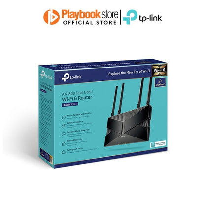 TP-Link Archer AX23 AX1800 Dual Band Gigabit Wi-Fi 6 Speed Router TP-Link Archer AX23 AX1800 Dual-Band Wi-Fi 6 Router Router TP-Link PLAYBOOKSTORE 4897098687048 4897098687048