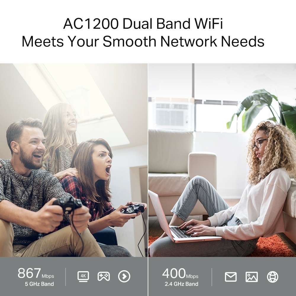 TP-Link Archer C64 AC1200 Dual-Band 5Ghz 867 Mbps 2.4Ghz 400 Wireless MU-MIMO Wi-Fi Router TP-Link Archer C64 AC1200 Wireless MU-MIMO Wi-Fi Router Router TP-Link PLAYBOOKSTORE 4897098683217 4897098683217