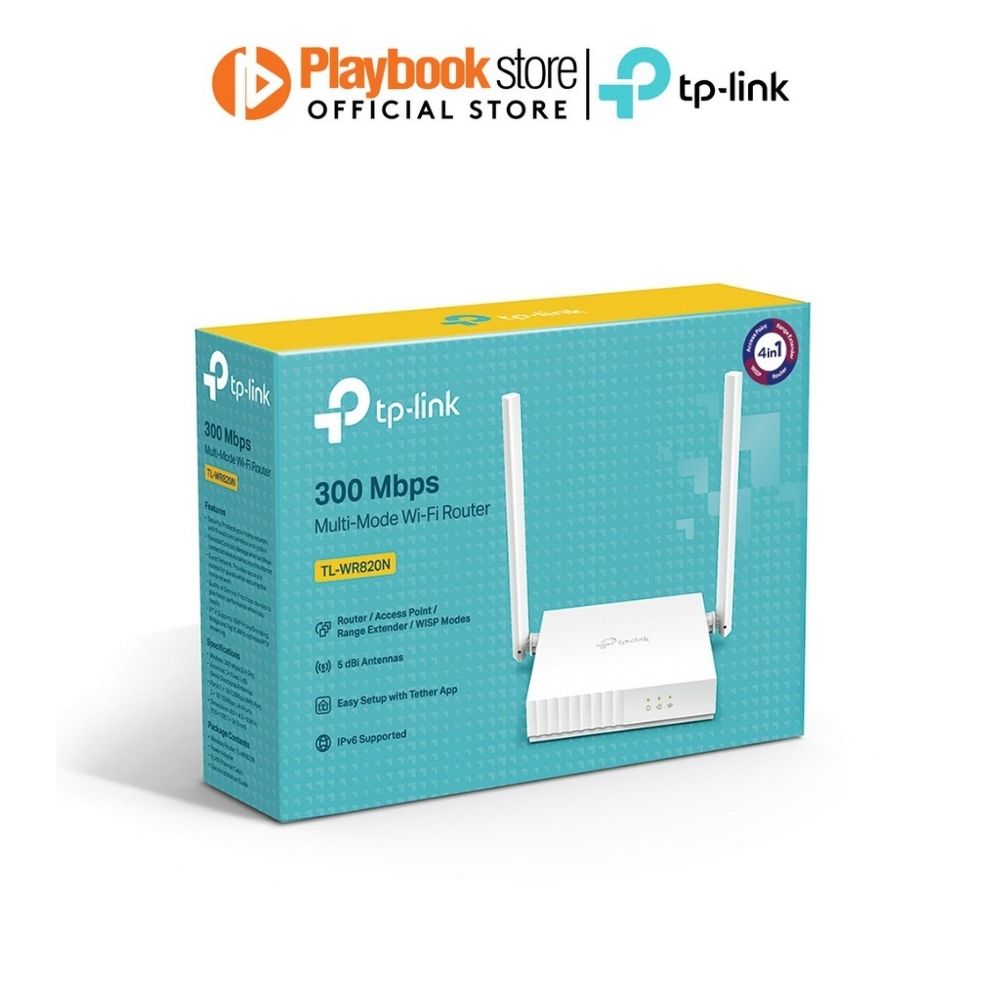 TP-Link TL-WR820N 300Mbps Wireless N Speed Router TP-Link TL-WR820N 300 Mbps Multi-Mode Wi-Fi Router Router TP-Link PLAYBOOKSTORE 6935364053086 6935364053086