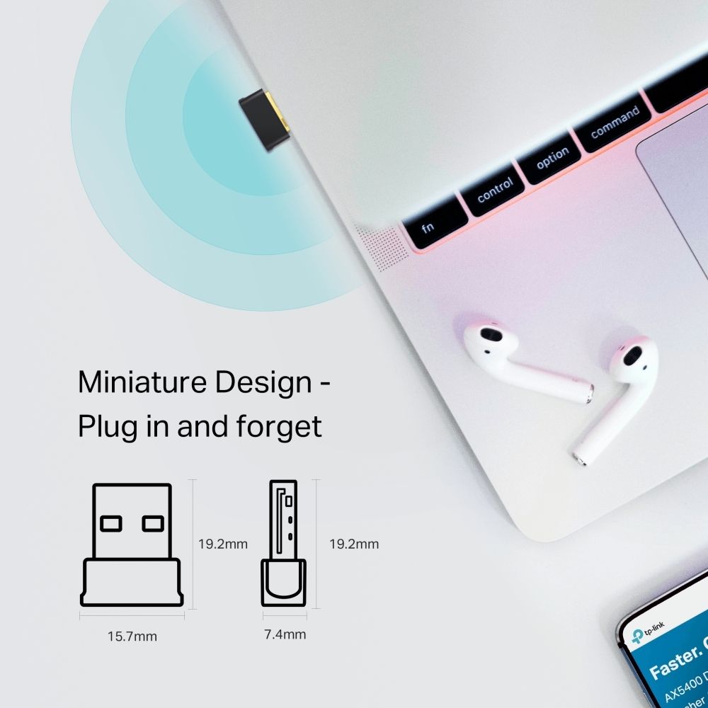 TP-Link Archer T2UB Nano AC600 Wi-Fi Bluetooth 4.2 Wireless USB Adapter - PLAYBOOKSTORE -  - 