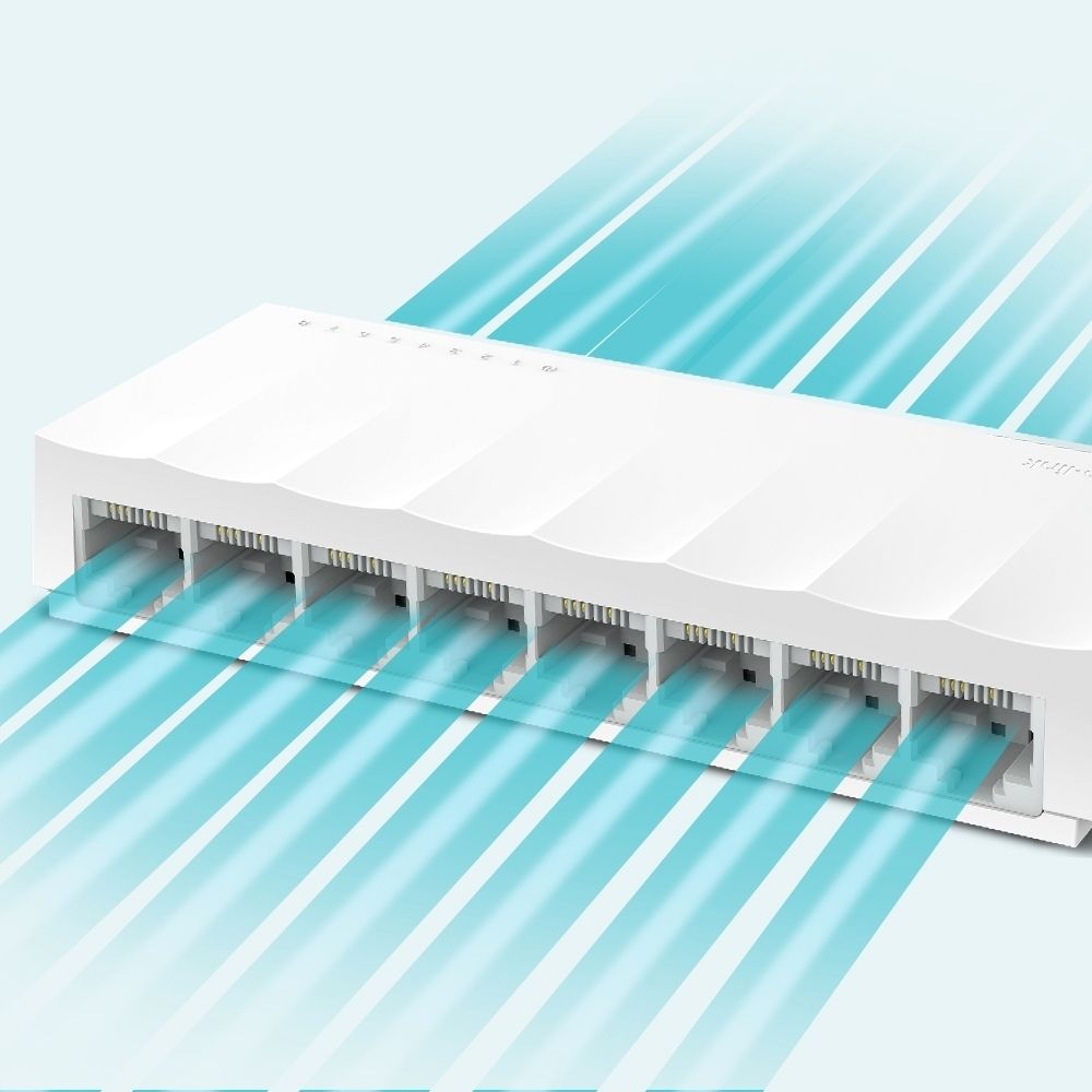 TP-Link LS1008 8-Port 10/100Mbps Desktop Network Switch - PLAYBOOKSTORE -  - 