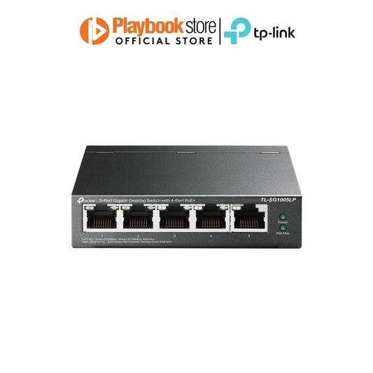 TP-Link TL-SG1005LP 5-Port 10/100/1000Mbps Gigabit Desktop Switch With 4-Port PoE+ Network - PLAYBOOKSTORE -  - 