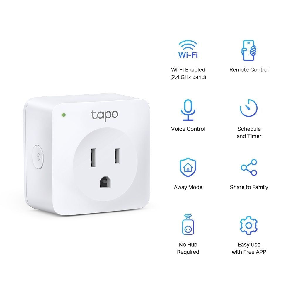 TP-Link Tapo P100 Mini Smart Wi-Fi Socket Plug - PLAYBOOKSTORE -  - 