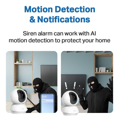 TP-Link Tapo TC70 2MP 360 Pan/Tilt Indoor IP Camera Night Vision Motion Detection Two-Way Audio - PLAYBOOKSTORE -  - 