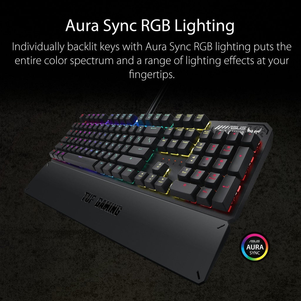 Asus TUF Gaming K3 Mechanical Switch Wired RGB Keyboard With Aura Sync Lighting