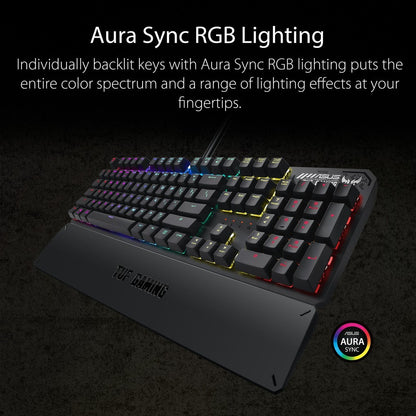 Asus TUF Gaming K3 Mechanical Switch Wired RGB Keyboard With Aura Sync Lighting