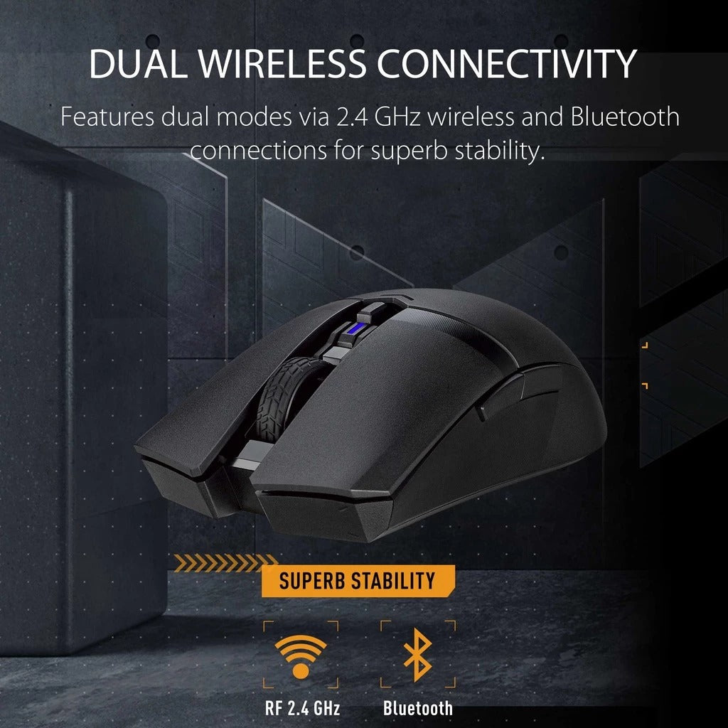 Asus TUF Gaming M4 12,000 DPI Sensor Dual Mode Wireless Gaming Mouse