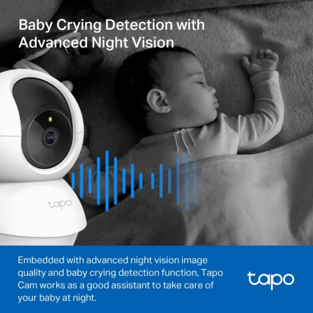 TP-Link Tapo C200 Pan/Tilt 360 1080P Night Vision Home Security Wi-Fi Camera