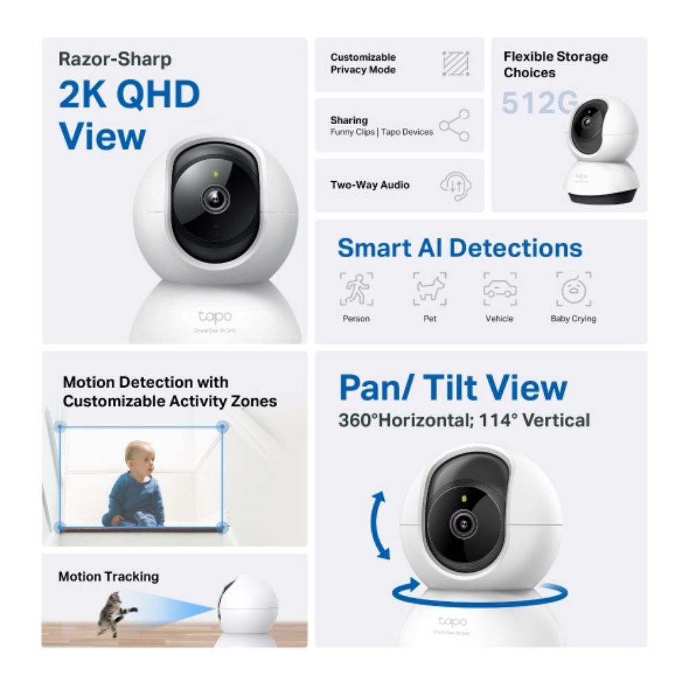 TP-Link Tapo C220 Pan/Tilt Home Security Wi-Fi Camera