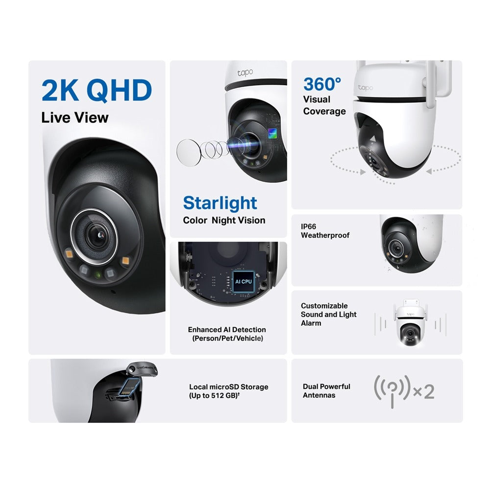 TP-Link Tapo C520WS Outdoor Pan/Tilt CCTV Security Wi-Fi Camera