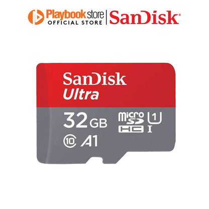 SanDisk Ultra 16GB/32GB/64GB/128GB MicroSDHC MicroSDXC UHS-I MicroSD Card Memory Card - Red/Grey