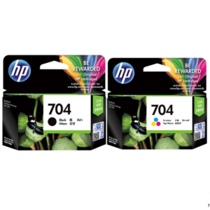 The Playbook Store - HP 704 Original Ink Combo Bundle Set (Black/Tri-color)