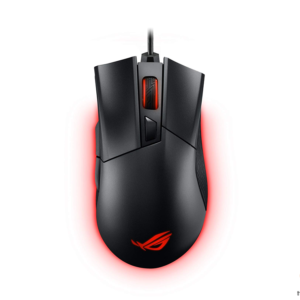 The Playbook Store - Asus ROG Gladius II Wired Optical Gaming Mouse, easy-swap switch socket, Aura Sync RGB lighting