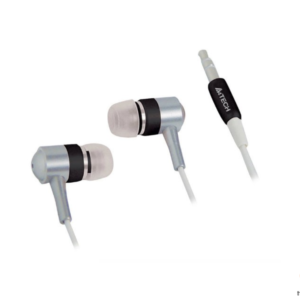 The Playbook Store - A4Tech MK-650-S 102dB SecureFit Metallic Earphones (Silver)